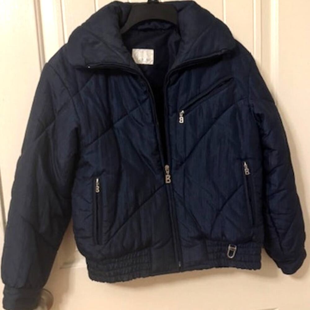 Bogner Vintage Navy Quilted Puffer Jacket